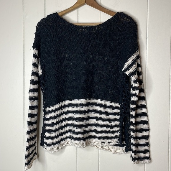 Super Cute! Free People Striped Sweater - Picture 3 of 6